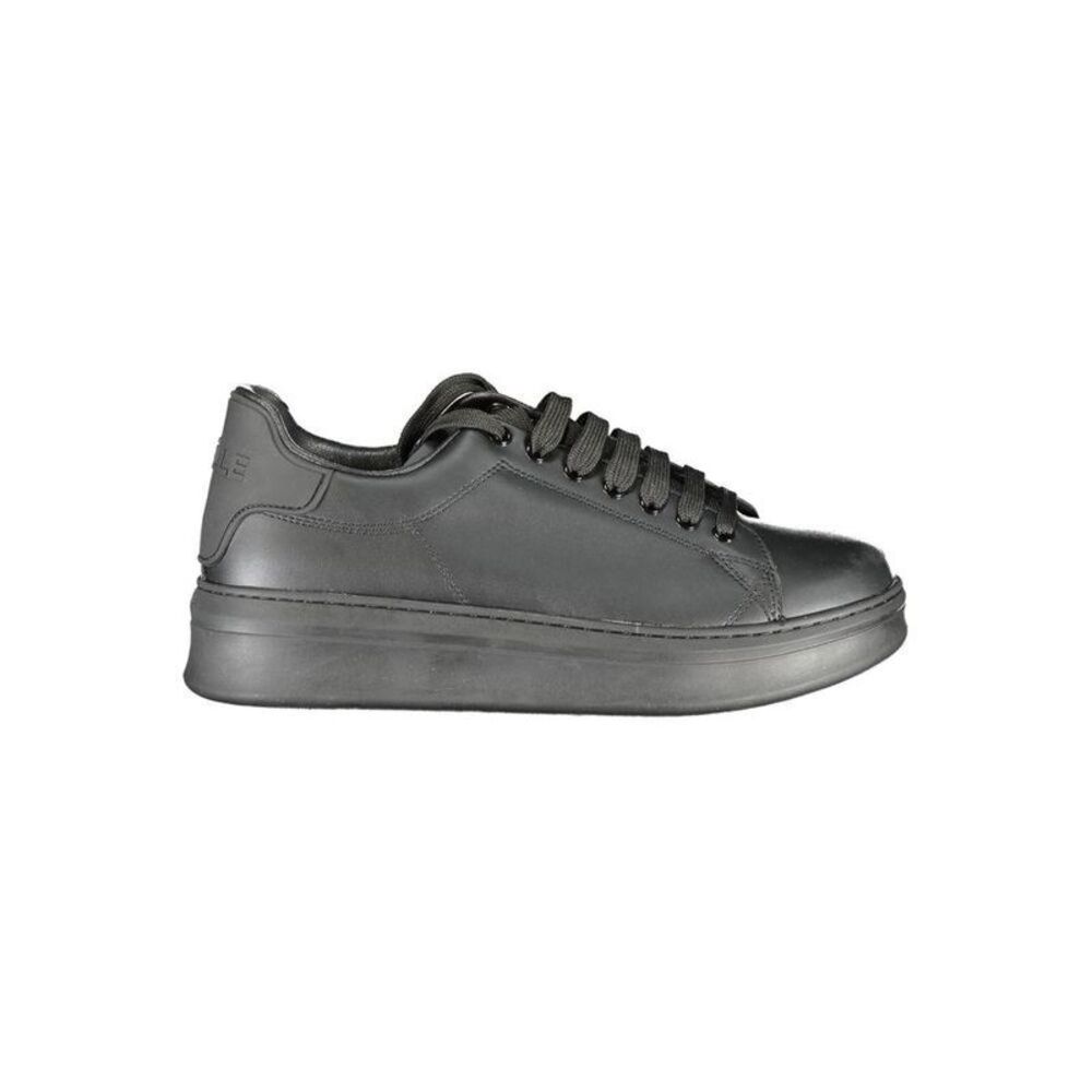 Gaelle Paris Leather LaceUp Sneakers Men Black